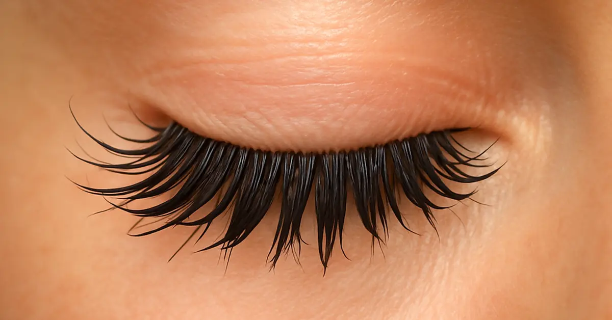 Extensiones de pestañas con efecto húmedo aplicadas en Armenia en Geral Rojas Beauty Studio